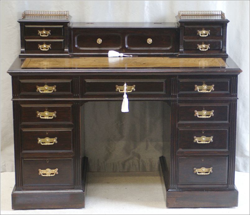 4030 Antique Mahogany Writing Desk by Maple & Co (2)